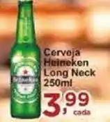 Rossi Supermercado Cerveja Heineken Long Neck 250ml oferta