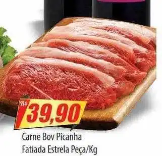 Carne bov picanha fatiada estrela