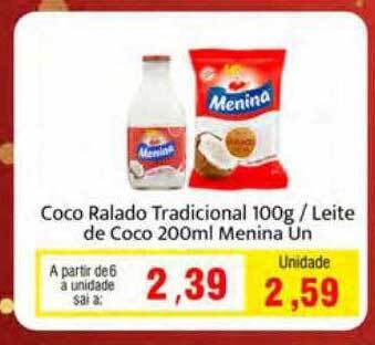 Spani Atacadista Coco ralado tradicional leite de coco menina oferta