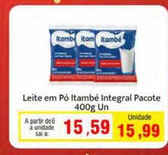 Spani Atacadista Leite em pó itambé integral oferta