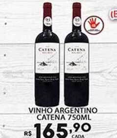 Supermercado Porecatu Vinho argentino catena oferta