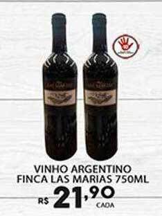 Supermercado Porecatu Vinho argentino finca las marias oferta
