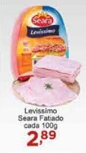 Rossi Supermercado Levissimo Seara fatiado 100g oferta