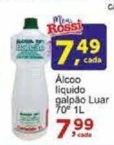 Rossi Supermercado Alcool Liquido Galpao Luar 70 1L oferta