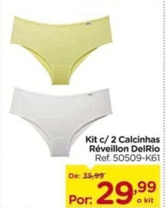 Carrefour Kit c/2 Calcinhas Reveillon Delrio oferta