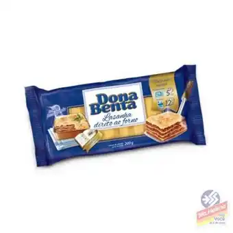Supermercados Santa Helena Massa dona benta ovos lasanha direto200g oferta