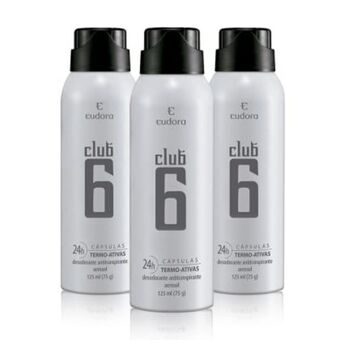 Eudora Combo eudora: club 6 desodorante antitranspirante aerossol oferta