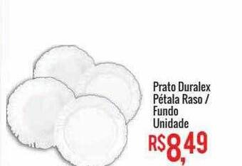 Mart Minas Prato duralex pétala raso fundo unidade oferta