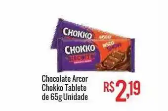 Mart Minas Chocolate arcor chokko tablete unidade oferta