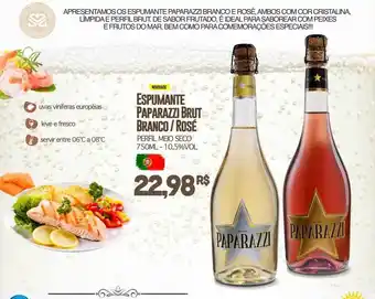 Mercadão Atacadista Espumante paparazzi brut branco rosé oferta