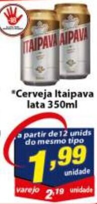 Vencedor Atacadista Cerveja Itaipava 350ml oferta