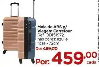 Carrefour Mala de abs p viagem carrefour oferta