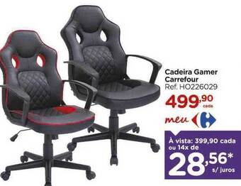 Carrefour Cadeira gamer carrefour oferta
