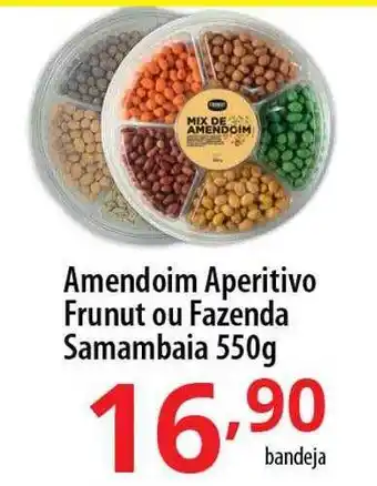 Amendoim aperitivo frunut ou fazenda samambaia