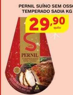 Roldão Pernil suino sem osso temperado sadia kg oferta