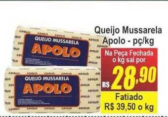 Serrano Supermercado Queijo mussarela apolo oferta