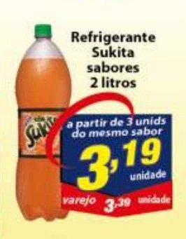 Vencedor Atacadista Refrigerante Sukita sabores 2L oferta