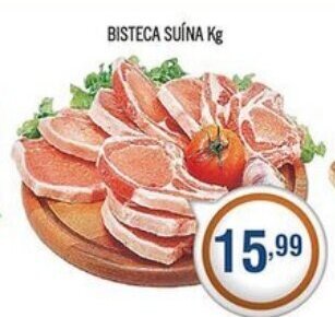 Central Supermercados Bisteca Suina 1kg oferta