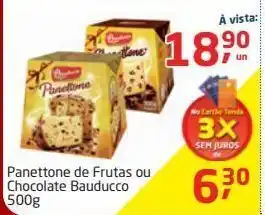 Tenda Atacado Panettone de frutas ou chocolate bauducco 500g oferta