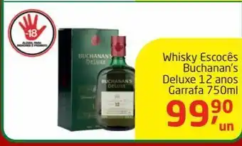 Tenda Atacado Whisky escocês buchanan´s deluxe 12 anos 750ml oferta