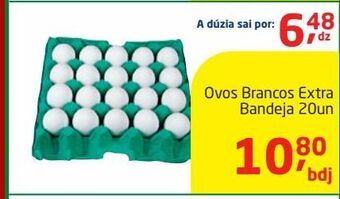 Tenda Atacado Ovos brancos extra bandeja 20un oferta