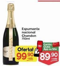 Supermercados Princesa Espumante nacional chandon 750ml oferta