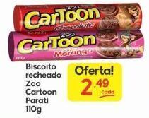 Supermercados Princesa Biscoito recheado zoo cartoon parati 110g oferta