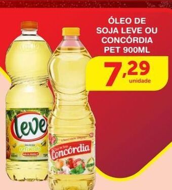 Roldão Óleo de soja leve ou concórdia pet 900ml oferta