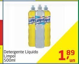 Tenda Atacado Detergente líquido limpol 500ml oferta