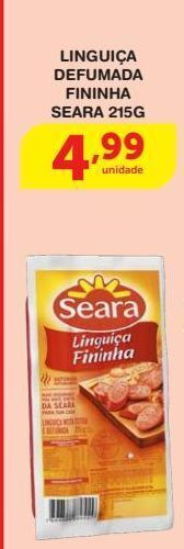 Roldão Linguiça defumada fininha seara 215g oferta