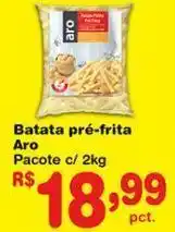 Makro Batata pré-frita aro pacote c/ 2kg oferta