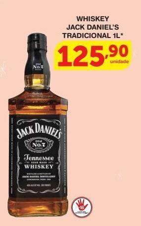 Roldão Whiskey jack daniel’s tradicional 1l* oferta
