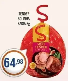 Central Supermercados Tender Bolinha Sadia 1kg oferta