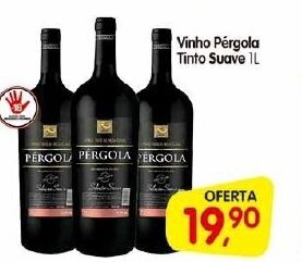 Cercadão Vinho Pergola Tinto Suave 1L oferta
