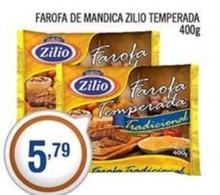 Farofa de Mandioca Zilio Temperada 400g