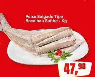 Peixa salgado tipo bacalhau saithe