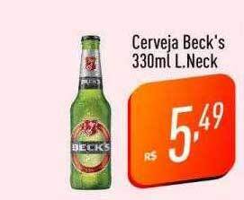 Supermercados Pague Menos Cerveja beck's l. neck oferta