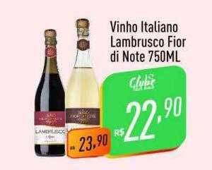 Supermercados Pague Menos Vinho italiano lambrusco fior di note oferta