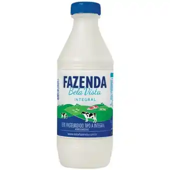 Leite pasteurizado fazenda bela vista tipo a integral 1l