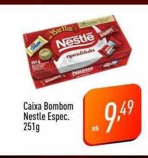 Supermercados Pague Menos Caixa bombom nestle espec. oferta