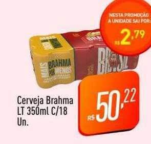 Supermercados Pague Menos Cerveja brahma oferta