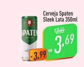 Supermercados Pague Menos Cerveja spaten sleek oferta