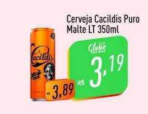Supermercados Pague Menos Cerveja cacildis puro malte oferta