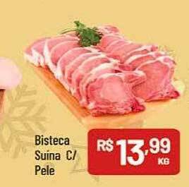 Supermercados Goes Bisteca suína c- pele oferta