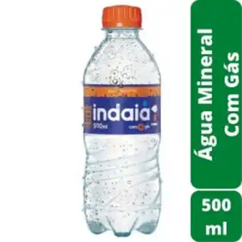 Água mineral com gás indaiá garrafa 500ml