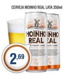 Cerveja Moinho Real lata 350ml