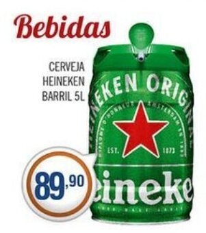 Central Supermercados Cerveja Heineken Barril 5L oferta