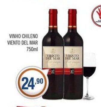 Vinho Chileno Viento del Mar 750ml