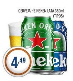 Central Supermercados Cerveja Heineken lata 350ml oferta