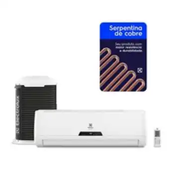 Bemol Ar-condicionado split electrolux 22.000 btus frio, linha ecoturbo, classe a, 220v, branco oferta